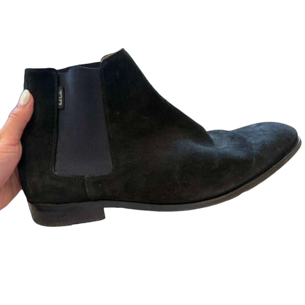 PS Paul Smith Navy Suede Ankle Boots Men's Chelsea Shoes Elastic Side Gore UK11